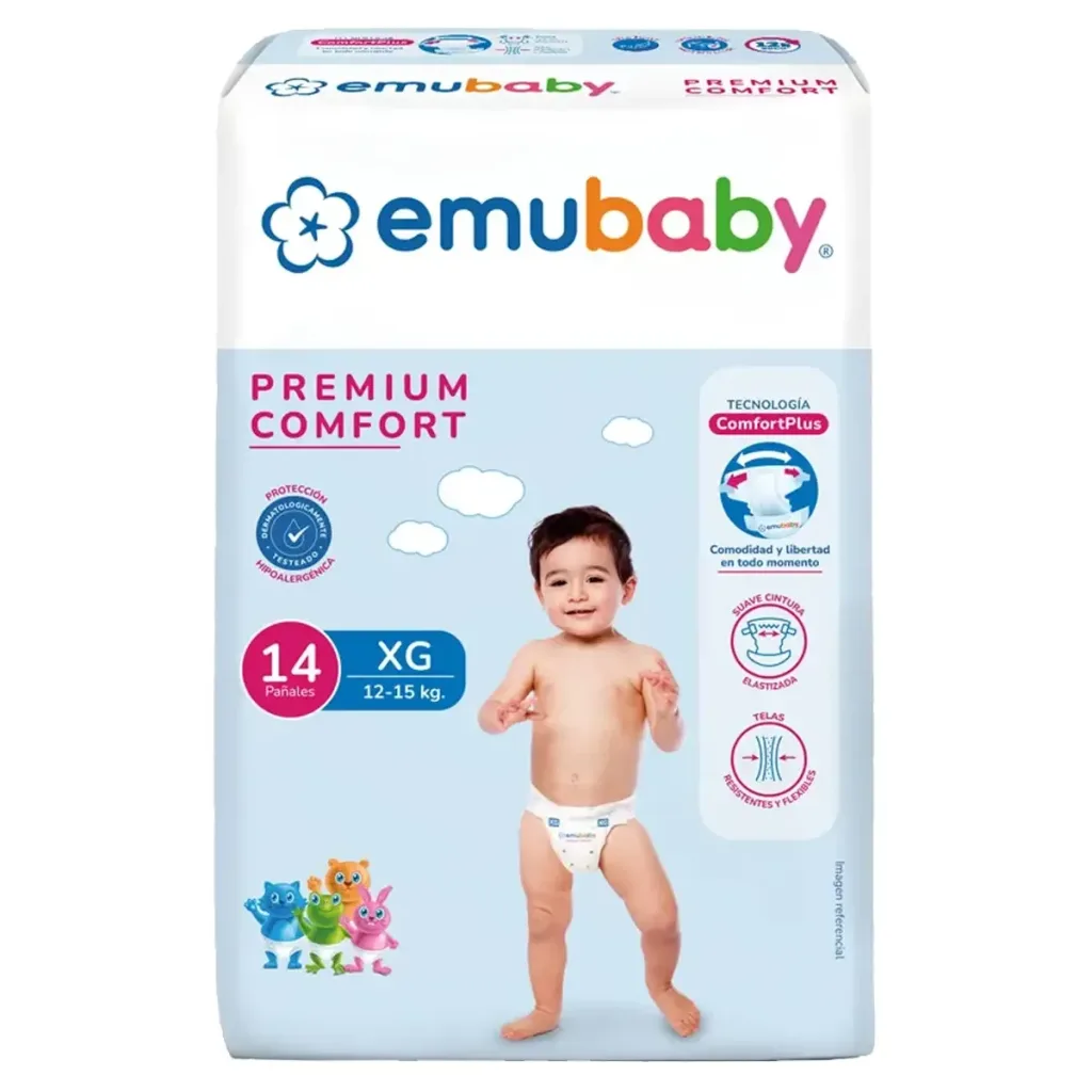 Pañales Emubaby confort pequeño