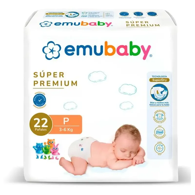Pañales Emubaby super premium
