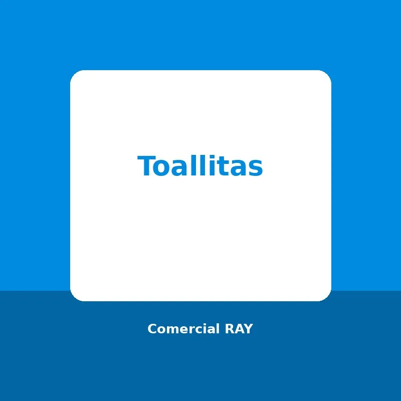 Toallitas — foto genérica